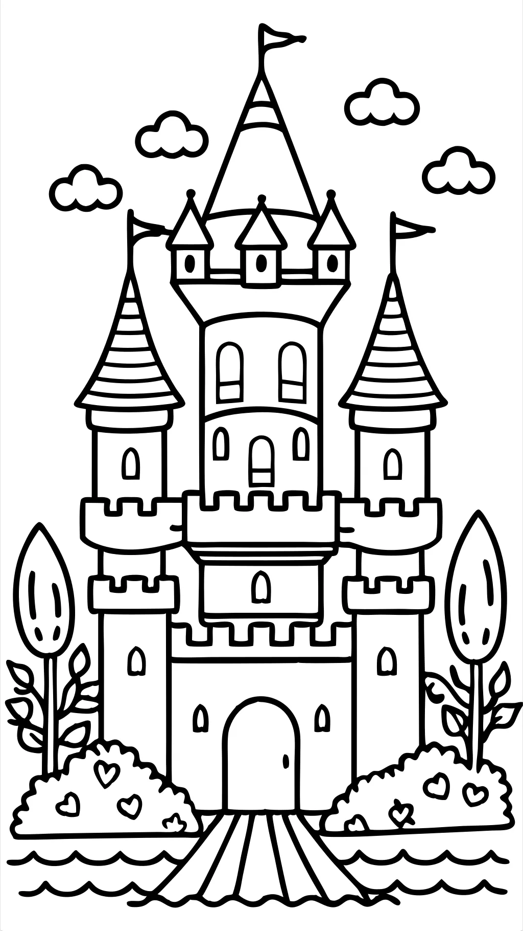 printable coloring pages castles